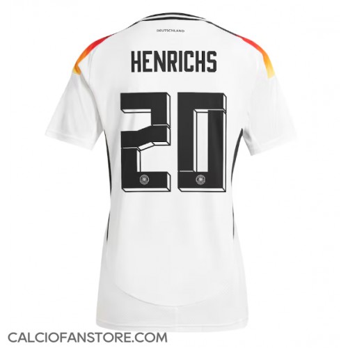 Maglia Calcio Germania Benjamin Henrichs #20 Prima Divisa Donna Europei 2024 Manica Corta